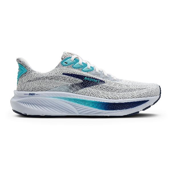Foto van Brooks Ghost 17 hardloopschoenen White/Beacon Blue/Ipanema heren