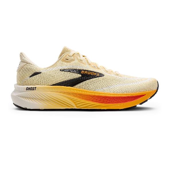 Foto van Brooks Ghost 18 hardloopschoenen Rutabaga/Tigerlily/Orange heren