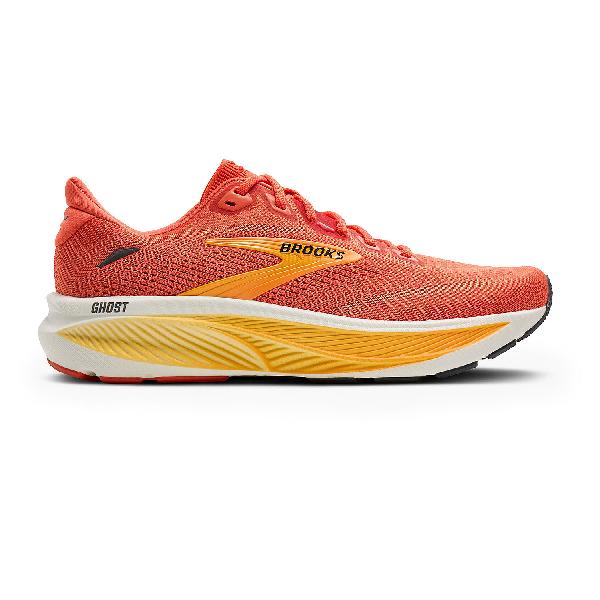 Foto van Brooks Ghost 18 hardloopschoenen Tigerlily/Orange/Pearl heren
