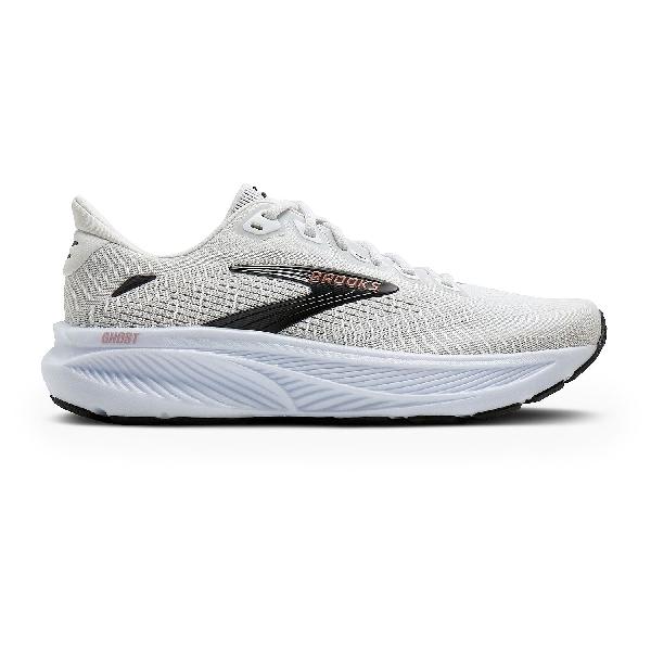 Foto van Brooks Ghost 18 hardloopschoenen White/Black/Rose Gold dames
