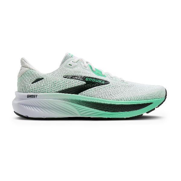 Foto van Brooks Ghost 18 hardloopschoenen White/Spring Bud/Spruce heren