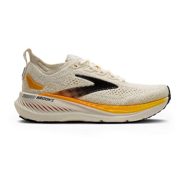 Foto van Brooks Glycerin GTS 23 hardloopschoenen Arctic Wolf/Angora/Orange heren