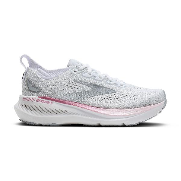 Foto van Brooks Glycerin GTS 23 hardloopschoenen White/Harbor Mist/Metallic dames