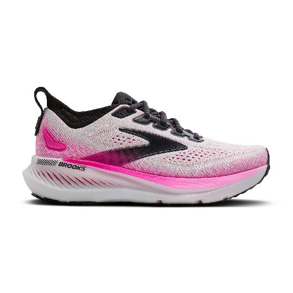 Foto van Brooks Glycerin GTS 23 hardloopschoenen White/Phantom/Cyber Pink dames
