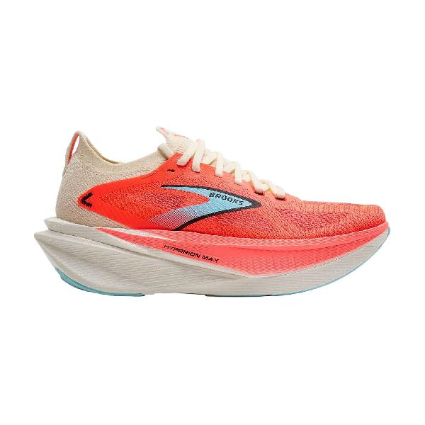 Foto van Brooks Hyperion Max 3 hardloopschoenen Coconut/Fiery Coral/Atomizer dames