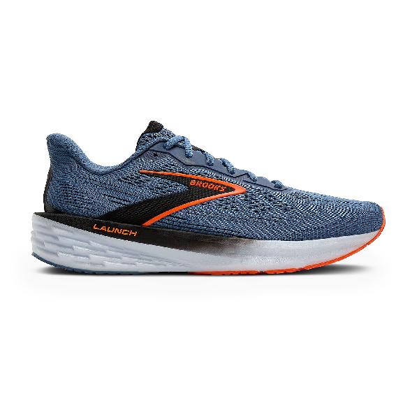 Foto van Brooks Launch 12 hardloopschoenen Moonlight/Black/Orange heren