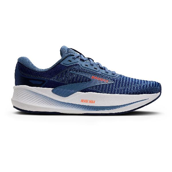 Foto van Brooks Revel Max hardloopschoenen Beacon Blue/Moonlight/Orange heren