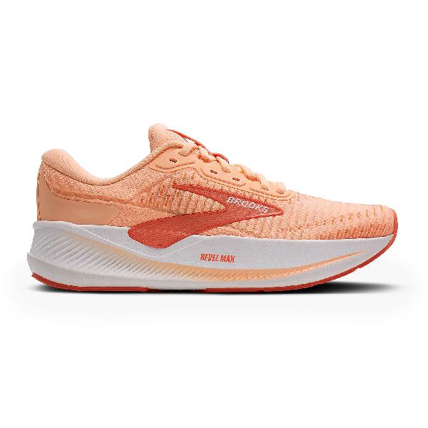 Foto van Brooks Revel Max hardloopschoenen Peach Echo/White dames