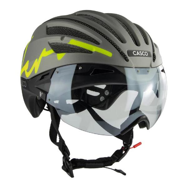 Foto van Casco SPEEDairo Aero Firefly fietshelm zilver/zwart