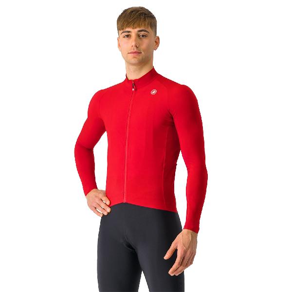 Foto van Castelli Aero race lange mouw jersey rich red heren XXL