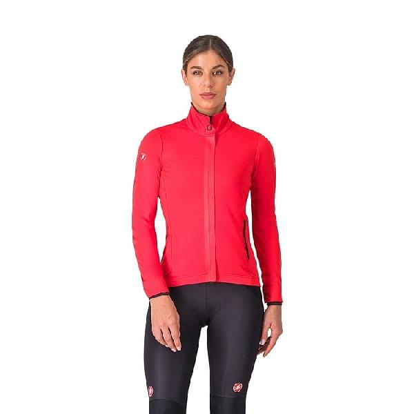 Foto van Castelli Alpha 150 W jacket lange mouw dames hibiscus dames