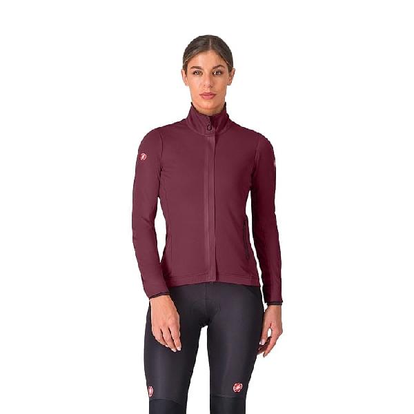 Foto van Castelli Alpha 150 W jacket lange mouw deep bordeaux dames