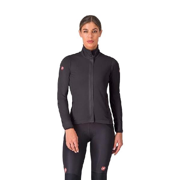 Foto van Castelli Alpha 150 W jacket lange mouw light black dames