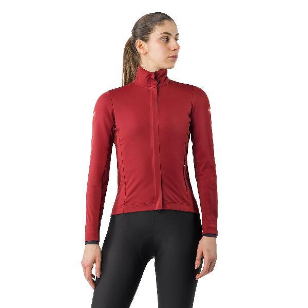 Foto van Castelli Alpha 150 fietsjack garnet/black dames