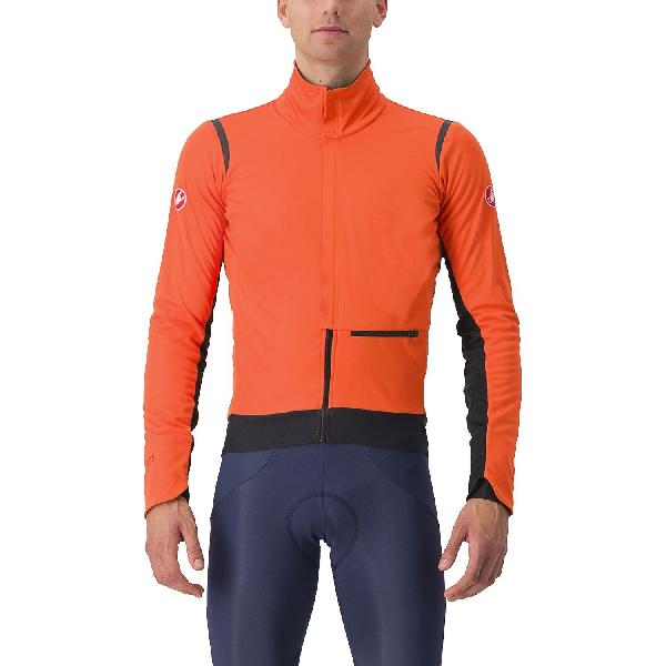 Foto van Castelli Alpha Doppio RoS lange mouw fietsjack oranje heren