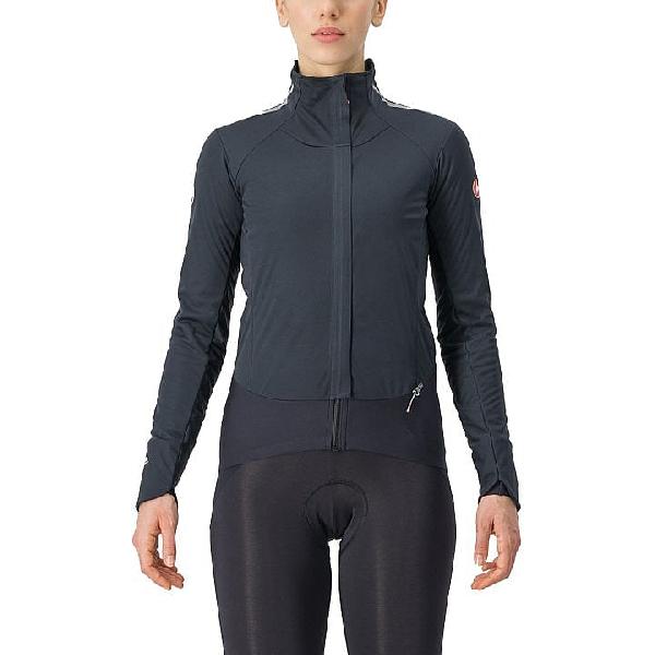 Foto van Castelli Alpha Doppio RoS lange mouw fietsjack zwart dames