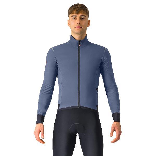 Foto van Castelli Alpha Flight RoS lange mouw fietsjack twilight blue/silver reflex heren XL