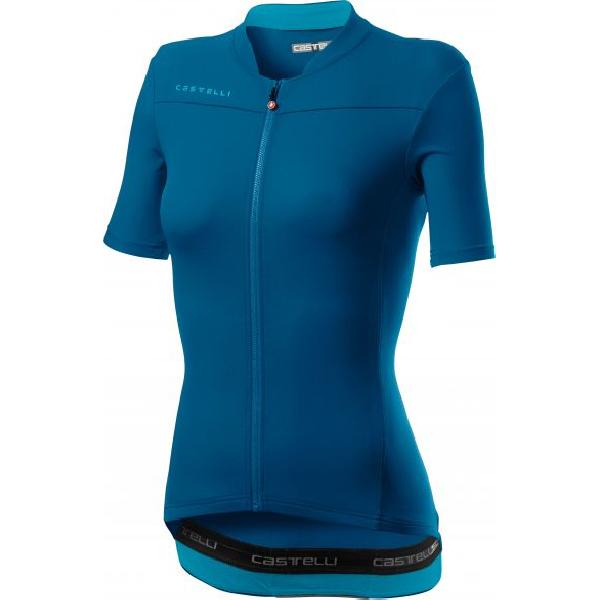 Foto van Castelli Anima 3 SS fietsshirt marine blauw dames M