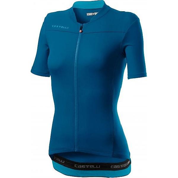 Foto van Castelli Anima 3 SS fietsshirt marine blauw dames
