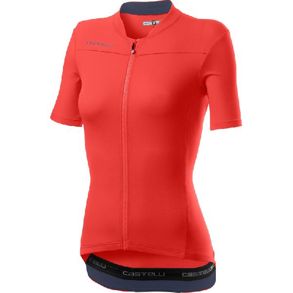 Foto van Castelli Anima 3 korte mouw fietsshirt roze dames S