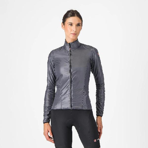 Foto van Castelli Aria shell fietsjack lange mouw dark grey dames