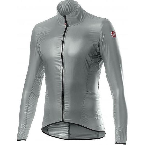 Foto van Castelli Aria shell fietsjack zilver heren