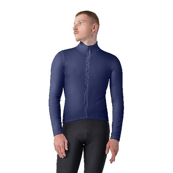 Foto van Castelli Competizione Thermal fietsshirt lange mouw belgian blue heren