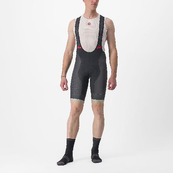Foto van Castelli Competizione kit bibshort zwart/lichtgroen heren