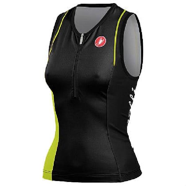 Foto van Castelli Core W tri top zwart/limoen dames