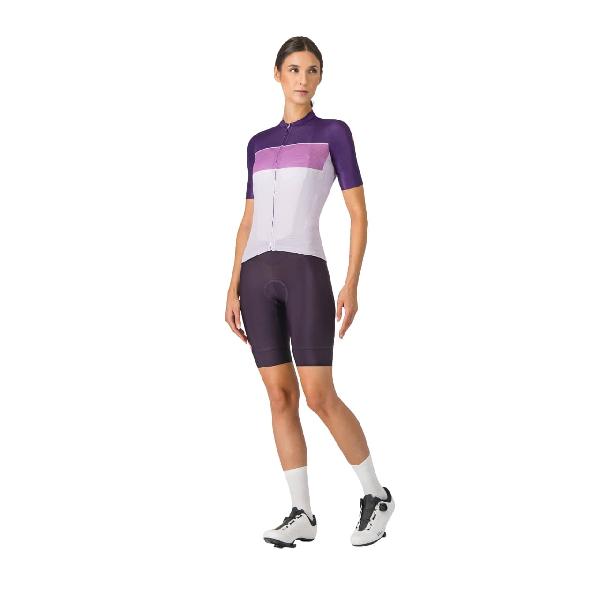 Foto van Castelli Elegante jersey korte mouw paars/roze dames S