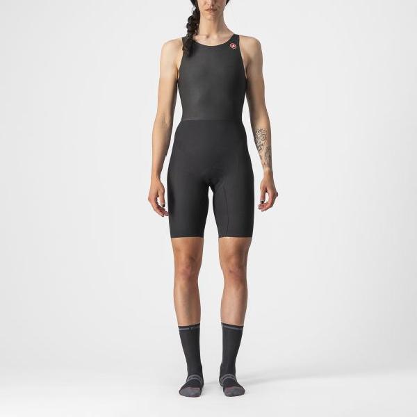 Foto van Castelli Elite Speed suit mouwloos zwart dames XL