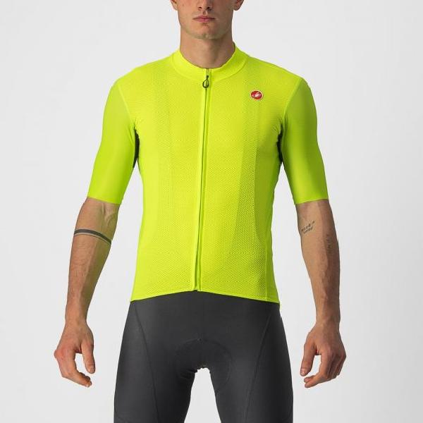 Foto van Castelli Endurance Elite korte mouw fietsshirt groen heren S