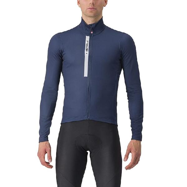 Foto van Castelli Entrata Thermal fietsshirt lange mouw belgian blue/silver grey heren