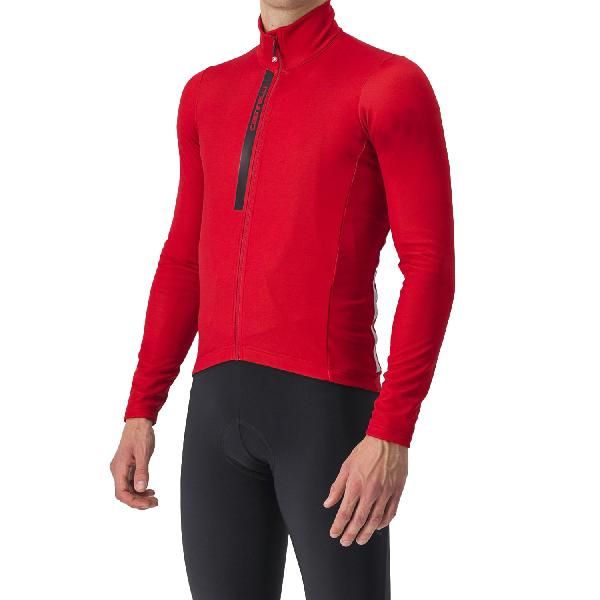 Foto van Castelli Entrata Thermal fietsshirt lange mouw rich red/black heren XL