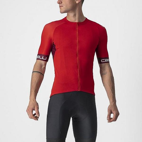 Foto van Castelli Entrata VI korte mouw fietsshirt rood heren