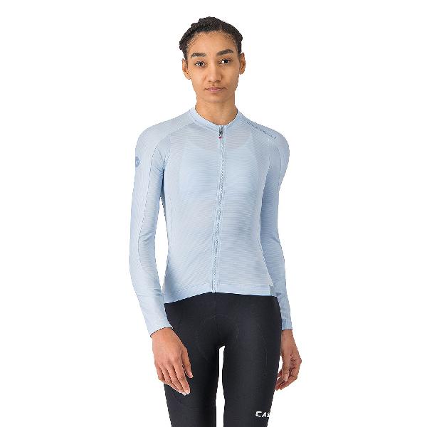 Foto van Castelli Espresso 2 fietsshirt lange mouw winter sky dames
