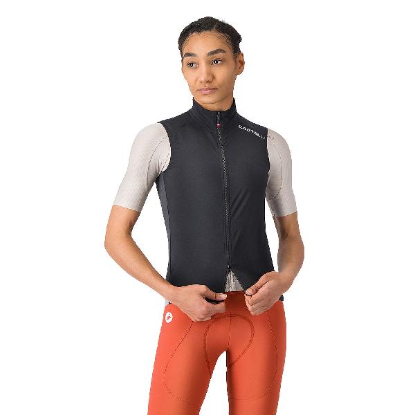 Foto van Castelli Espresso 2 fietsvest mouwloos black/white dames