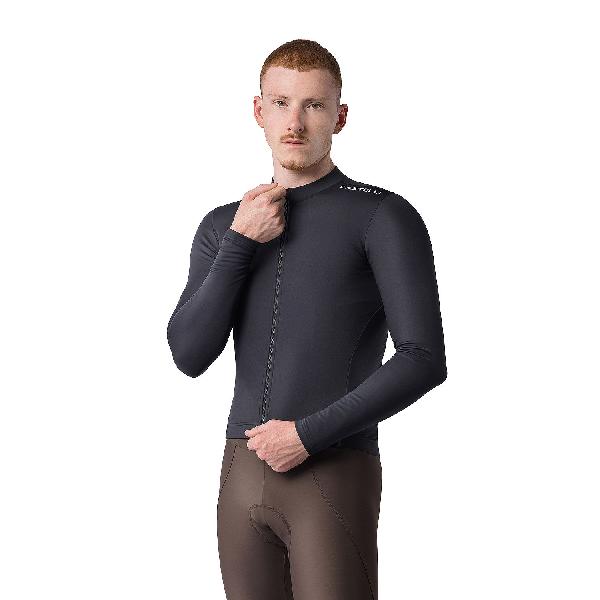 Foto van Castelli Espresso Thermal 2 fietsshirt lange mouw black/white heren