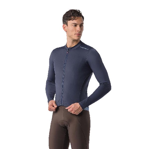 Foto van Castelli Espresso Thermal 2 fietsshirt lange mouw twilight blue heren