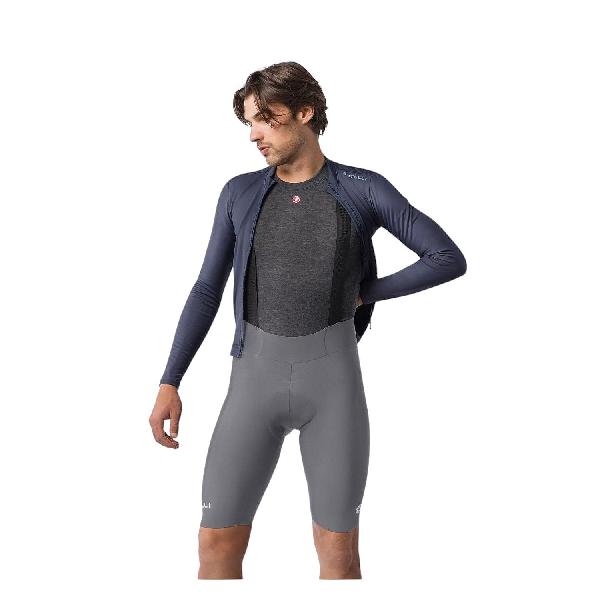 Foto van Castelli Espresso Thermal fietsbroek kort smoky gray heren