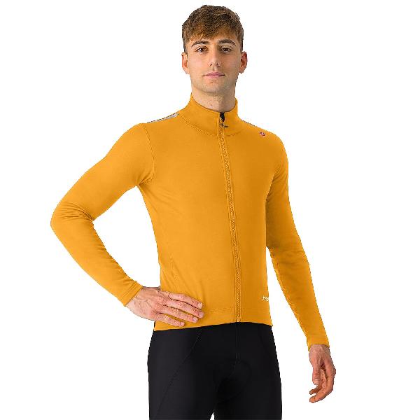 Foto van Castelli Espresso air jacket lange mouw vivid orange heren