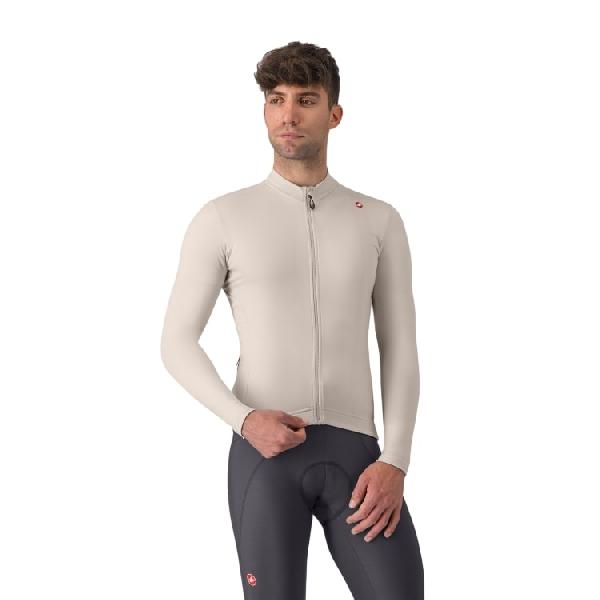 Foto van Castelli Espresso thermal jersey lange mouw clay/darkgray heren M