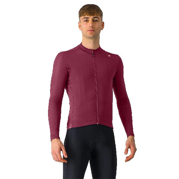 Foto van Castelli Espresso thermal jersey lange mouw deep bordeaux heren