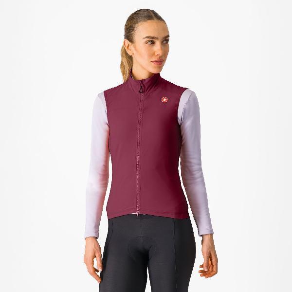 Foto van Castelli Espresso vest mouwloos deep bordeaux dames XL