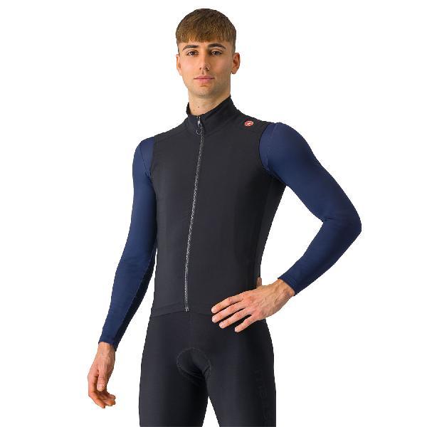 Foto van Castelli Espresso vest mouwloos light black heren M