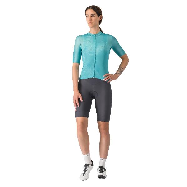 Foto van Castelli Fantasia jersey korte mouw blauw dames L