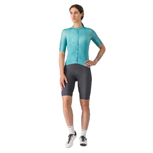 Foto van Castelli Fantasia jersey korte mouw blauw dames