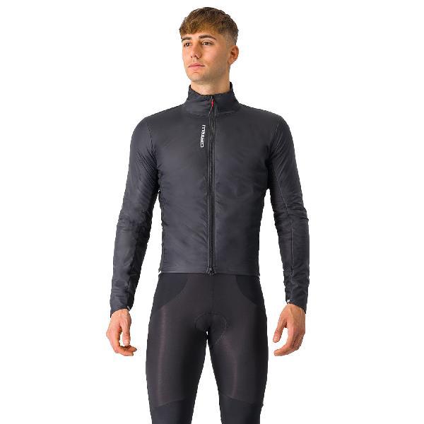 Foto van Castelli Fly Direct jacket lange mouw light black/dark grey heren XXL