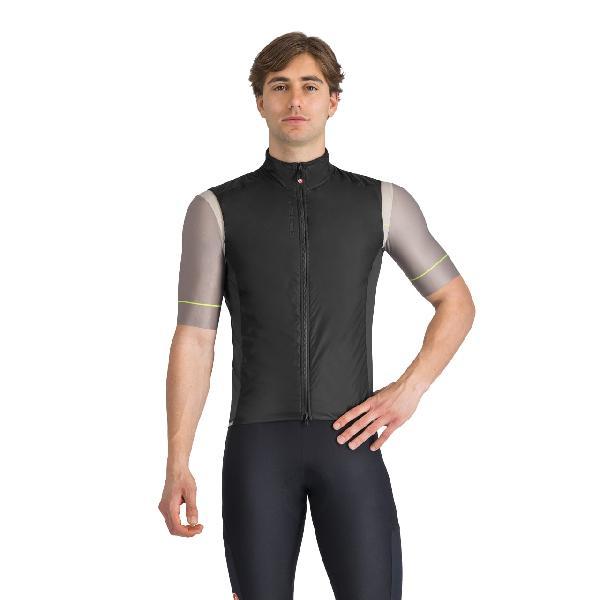 Foto van Castelli Fly Direct vest mouwloos light black/dark grey heren XL