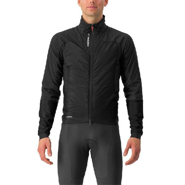 Foto van Castelli Fly Thermal lange mouw fietsjack zwart heren M
